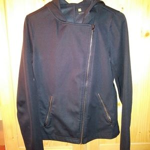 black sweater with hoodie